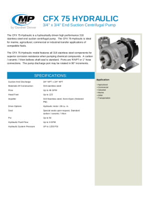 cfx-75-hydraulic-end-suction-centrifugal-pump