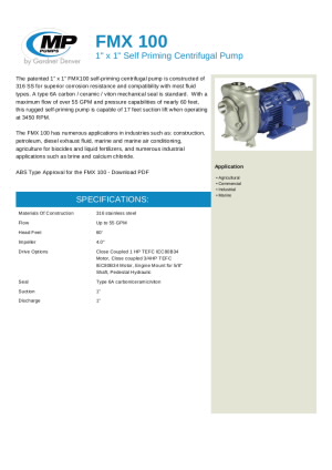 fmx-100-self-priming-centrifugal-pump
