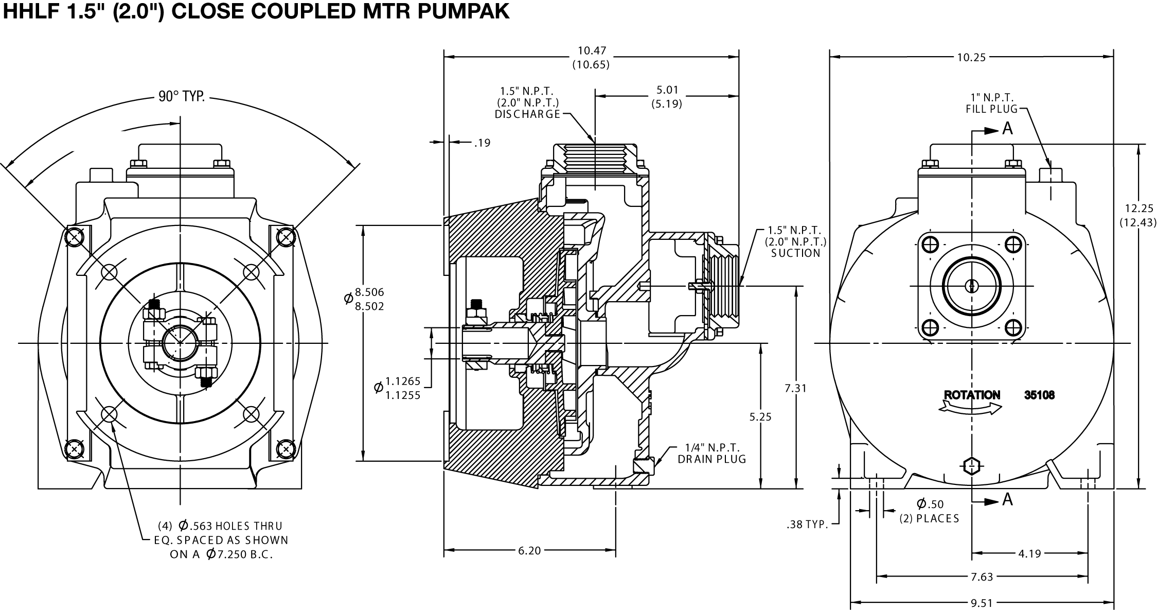 hhlf-high-pressure-water-pump_drawing-hhlf-close-coupled-mtr-pumpak